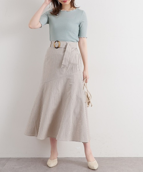 natural couture(ナチュラルクチュール)の「メローラメフライストップス(Tシャツ/カットソー・レディース・ブラック/ライトグレー/ミント/サックスブルー/ピンクベージュ・FREE)」の20枚目の写真