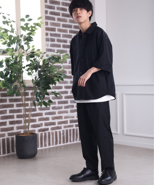 ACE SHOP（エースショップ）の「【セットアップ着用可】リラックステーパードパンツ【ファッション系YouTuberめんくろ。コラボ】（その他パンツ・メンズ・ブラック/ベージュ・MEDIUM/LARGE）」の8枚目の写真