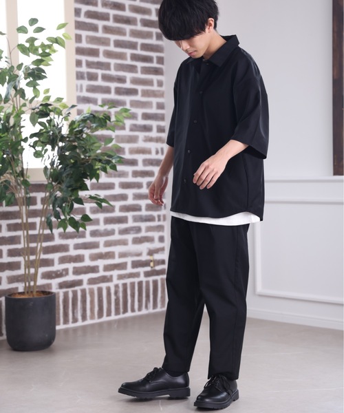 ACE SHOP（エースショップ）の「【セットアップ着用可】リラックステーパードパンツ【ファッション系YouTuberめんくろ。コラボ】（その他パンツ・メンズ・ブラック/ベージュ・MEDIUM/LARGE）」の9枚目の写真