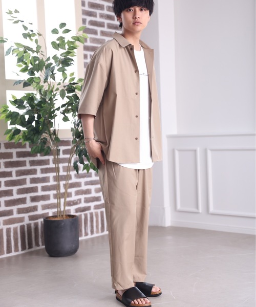 ACE SHOP（エースショップ）の「【セットアップ着用可】リラックステーパードパンツ【ファッション系YouTuberめんくろ。コラボ】（その他パンツ・メンズ・ブラック/ベージュ・MEDIUM/LARGE）」の11枚目の写真