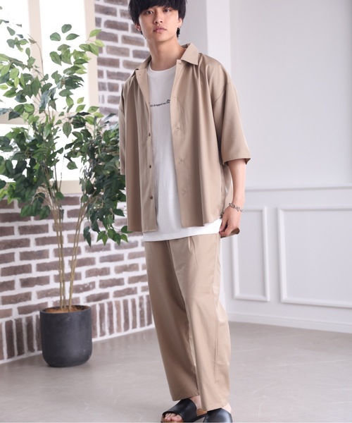 ACE SHOP（エースショップ）の「【セットアップ着用可】リラックステーパードパンツ【ファッション系YouTuberめんくろ。コラボ】（その他パンツ・メンズ・ブラック/ベージュ・MEDIUM/LARGE）」の12枚目の写真