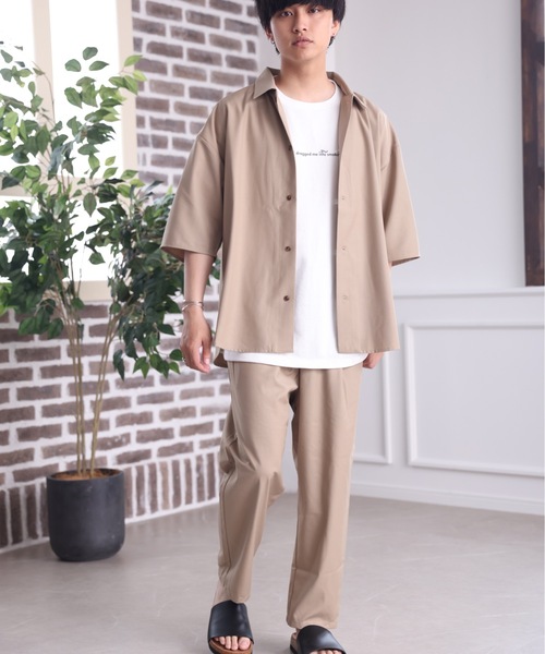 ACE SHOP（エースショップ）の「【セットアップ着用可】リラックステーパードパンツ【ファッション系YouTuberめんくろ。コラボ】（その他パンツ・メンズ・ブラック/ベージュ・MEDIUM/LARGE）」の13枚目の写真