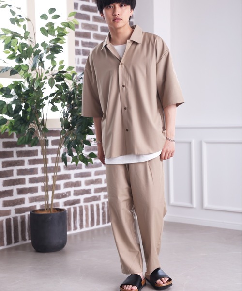 ACE SHOP（エースショップ）の「【セットアップ着用可】リラックステーパードパンツ【ファッション系YouTuberめんくろ。コラボ】（その他パンツ・メンズ・ブラック/ベージュ・MEDIUM/LARGE）」の15枚目の写真