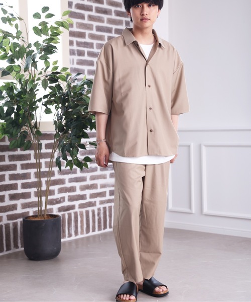 ACE SHOP（エースショップ）の「【セットアップ着用可】リラックステーパードパンツ【ファッション系YouTuberめんくろ。コラボ】（その他パンツ・メンズ・ブラック/ベージュ・MEDIUM/LARGE）」の16枚目の写真