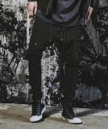 【NO ID.】Sarrouel Skinny Cargo Pants / サルエル スキニー カーゴ パンツ