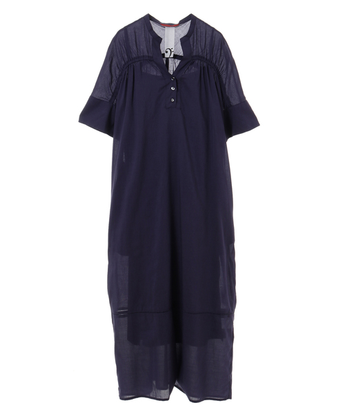 alcali（アルカリ）の「肩シャーリングワンピース（ワンピース・レディース・オレンジ/ネイビー/マジェンタ/オフホワイト・FREE）」の3枚目の写真