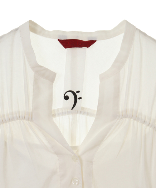 alcali（アルカリ）の「肩シャーリングワンピース（ワンピース・レディース・オレンジ/ネイビー/マジェンタ/オフホワイト・FREE）」の13枚目の写真