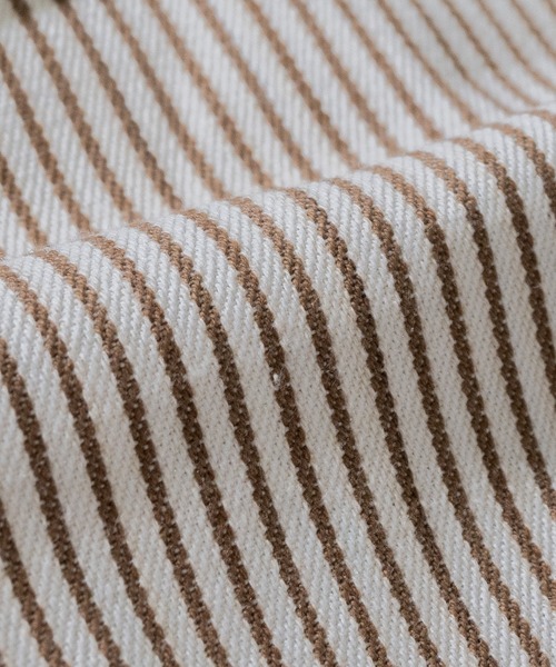 JOHN'S CLOSET（ジョンズクローゼット）の「【i】ヒッコリーシェフショーツ（その他パンツ・メンズ・ベージュ系その他/ブラック×ホワイト/ネイビー×ホワイト・MEDIUM/X-LARGE/SMALL/LARGE）」の8枚目の写真