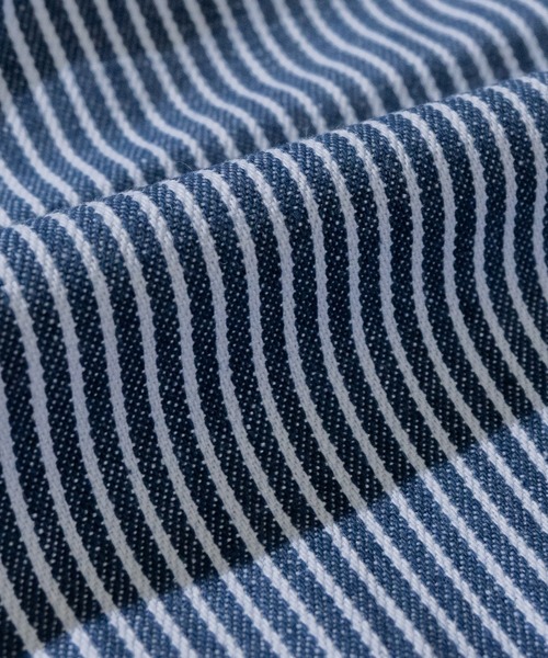 JOHN'S CLOSET（ジョンズクローゼット）の「【i】ヒッコリーシェフショーツ（その他パンツ・メンズ・ベージュ系その他/ブラック×ホワイト/ネイビー×ホワイト・MEDIUM/X-LARGE/SMALL/LARGE）」の16枚目の写真