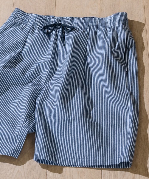 JOHN'S CLOSET（ジョンズクローゼット）の「【i】ヒッコリーシェフショーツ（その他パンツ・メンズ・ベージュ系その他/ブラック×ホワイト/ネイビー×ホワイト・MEDIUM/X-LARGE/SMALL/LARGE）」の15枚目の写真