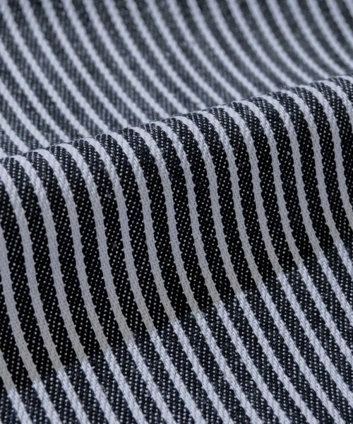 JOHN'S CLOSET（ジョンズクローゼット）の「【i】ヒッコリーシェフショーツ（その他パンツ・メンズ・ベージュ系その他/ブラック×ホワイト/ネイビー×ホワイト・MEDIUM/X-LARGE/SMALL/LARGE）」の12枚目の写真