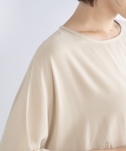 KATHARINE ROSS（キャサリンロス）の「【KATHARINE ROSS】ラウンドスリットギャザーチュニック（チュニック・レディース・チャコールグレー/アイボリー/ライトブラウン・MEDIUM）」の17枚目の写真