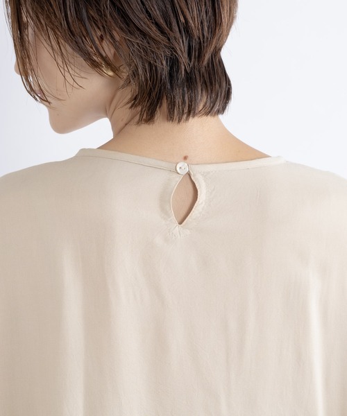 KATHARINE ROSS（キャサリンロス）の「【KATHARINE ROSS】ラウンドスリットギャザーチュニック（チュニック・レディース・チャコールグレー/アイボリー/ライトブラウン・MEDIUM）」の12枚目の写真