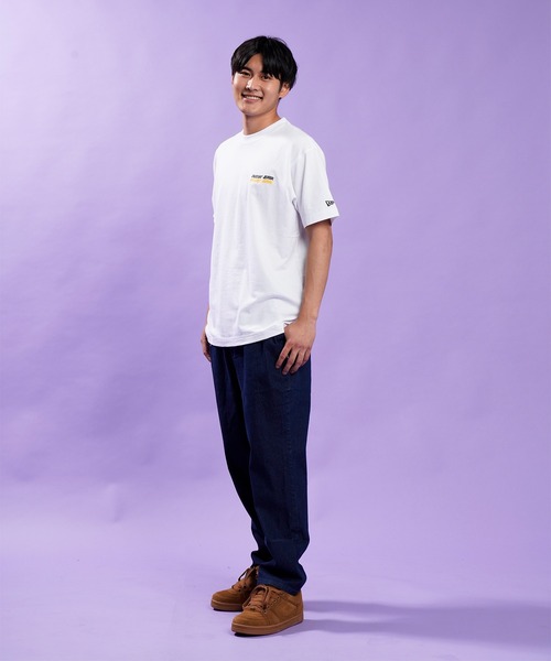 NEW ERA（ニューエラ）の「NEW ERA/ニューエラ　ルーズシルエット バクプリントTシャツ 12887607（Tシャツ/カットソー・メンズ・ホワイト・M/L/XL）」の6枚目の写真