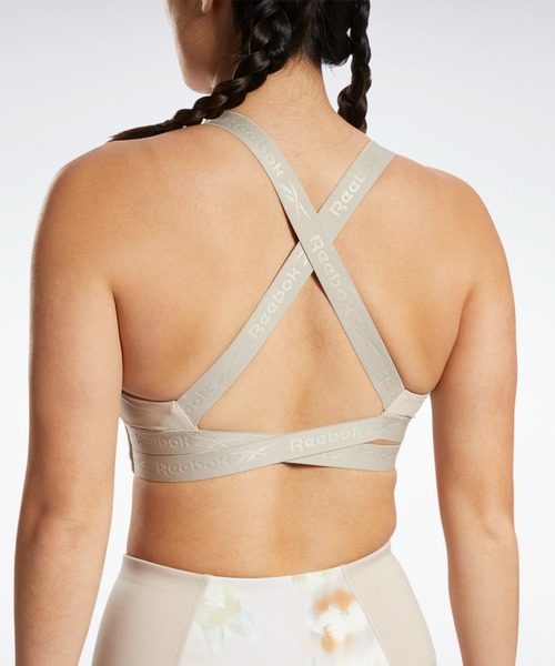 Reebok(リーボック)の「キレイフィット グラフィック スポーツ ブラ / KireiFit Graphic Sports Bra(スポーツブラ・レディース・ベージュ/マルーン・LARGE/MEDIUM/X-LARGE/SMALL/XX-LARGE)」の9枚目の写真