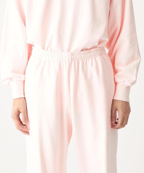 CITEN（シテン）の「＜CITEN（シテン）＞GIZAコットン スウェット パンツ（スウェットパンツ・メンズ・ダークグレー/ライトピンク/ホワイト・M/L）」の9枚目の写真