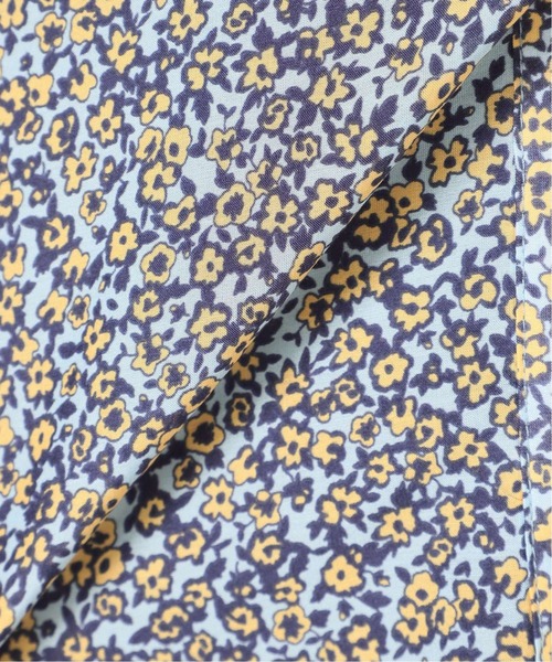 SLOBE IENA（スローブイエナ）の「プリムラフラワープリントショートスリーブブラウス【手洗い可能】◆（シャツ/ブラウス・レディース・イエロー/サックスブルー・FREE）」の18枚目の写真