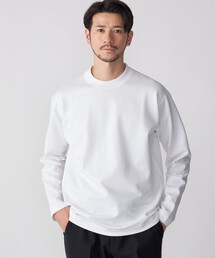 SHIPS:  ハイゲージ クルーネック ダンボールニット 長袖Tシャツ