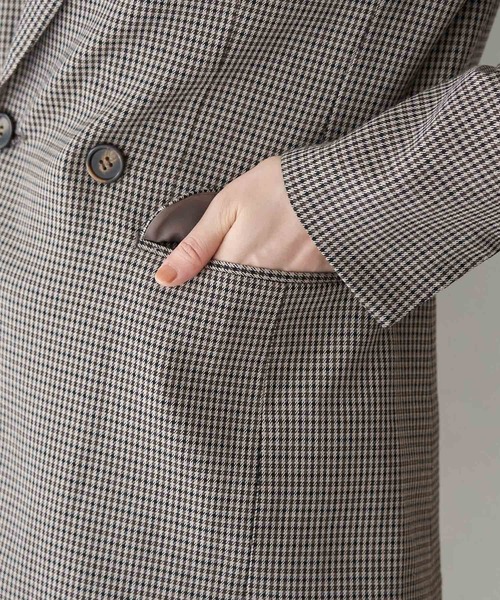 ROPE' PICNIC（ロペピクニック）の「【WEB限定】ガンクラブチェックジャケット（テーラードジャケット・レディース・ダークブラウン・38/40）」の8枚目の写真