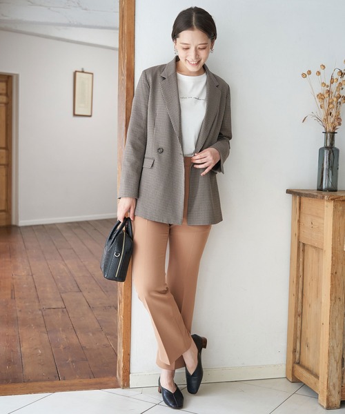 ROPE' PICNIC（ロペピクニック）の「【WEB限定】ガンクラブチェックジャケット（テーラードジャケット・レディース・ダークブラウン・38/40）」の9枚目の写真