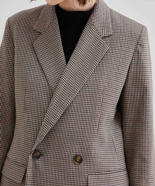 ROPE' PICNIC（ロペピクニック）の「【WEB限定】ガンクラブチェックジャケット（テーラードジャケット・レディース・ダークブラウン・38/40）」の20枚目の写真