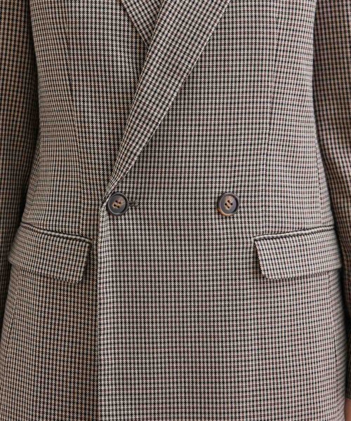 ROPE' PICNIC（ロペピクニック）の「【WEB限定】ガンクラブチェックジャケット（テーラードジャケット・レディース・ダークブラウン・38/40）」の21枚目の写真