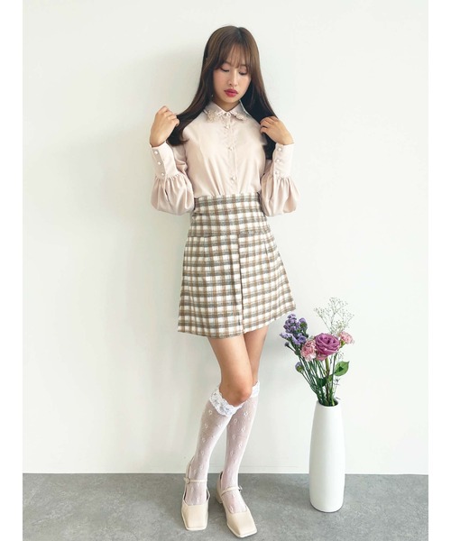 Honey Salon（ハニーサロン）の「honeyフリルブラウス（シャツ/ブラウス・レディース・オフホワイト/ブラック/ピンクベージュ/ベージュ・FREE）」の20枚目の写真