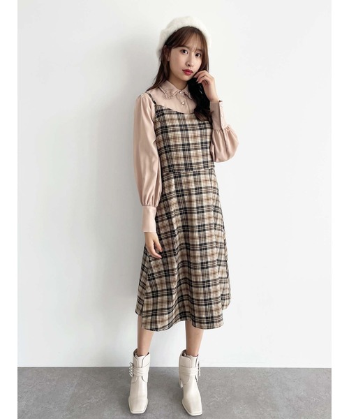 Honey Salon（ハニーサロン）の「honeyフリルブラウス（シャツ/ブラウス・レディース・オフホワイト/ブラック/ピンクベージュ/ベージュ・FREE）」の5枚目の写真