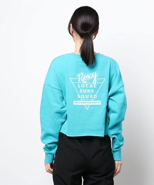 ROXY(ロキシー)の「JUMP PULL OVER/ロキシーバックプリントスウェットトレーナー(スウェット・レディース・ピンク/ブルー/ホワイト・MEDIUM/LARGE)」の1枚目の写真