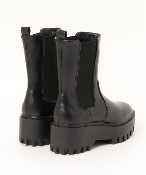 179/WG（イチナナキュウダブルジー）の「厚底サイドゴアブーツ（ブーツ・レディース・オフホワイト/ブラック・M/L）」の3枚目の写真