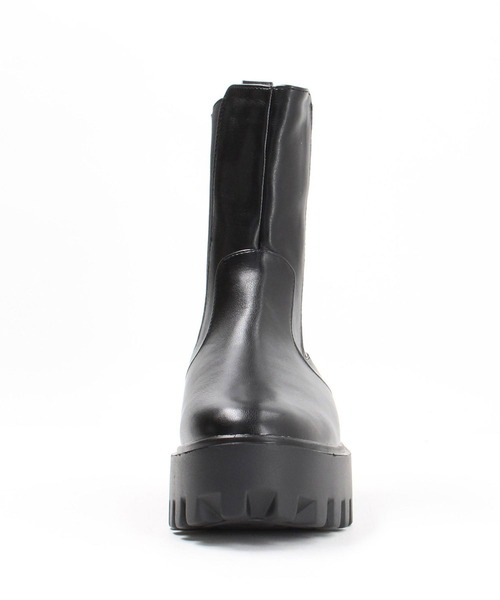 179/WG（イチナナキュウダブルジー）の「厚底サイドゴアブーツ（ブーツ・レディース・オフホワイト/ブラック・M/L）」の10枚目の写真