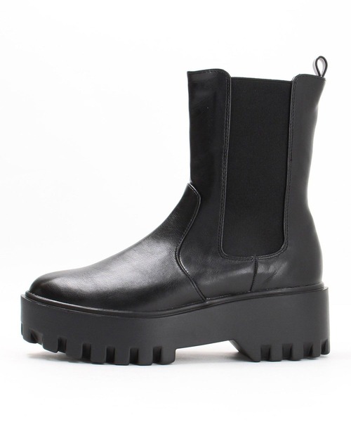 179/WG（イチナナキュウダブルジー）の「厚底サイドゴアブーツ（ブーツ・レディース・オフホワイト/ブラック・M/L）」の12枚目の写真