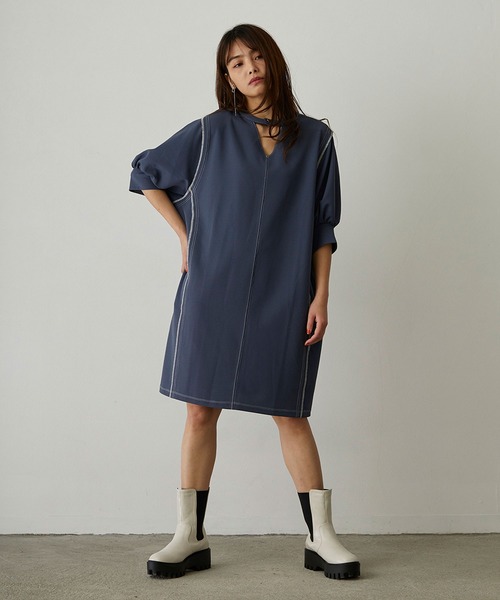 179/WG（イチナナキュウダブルジー）の「厚底サイドゴアブーツ（ブーツ・レディース・オフホワイト/ブラック・M/L）」の22枚目の写真