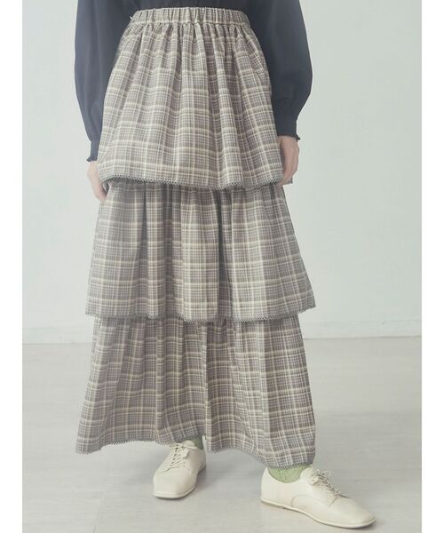 merry jenny（メリージェニー）の「チェックティアードスカート