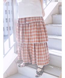 merry jenny | チェックティアードスカート(スカート)