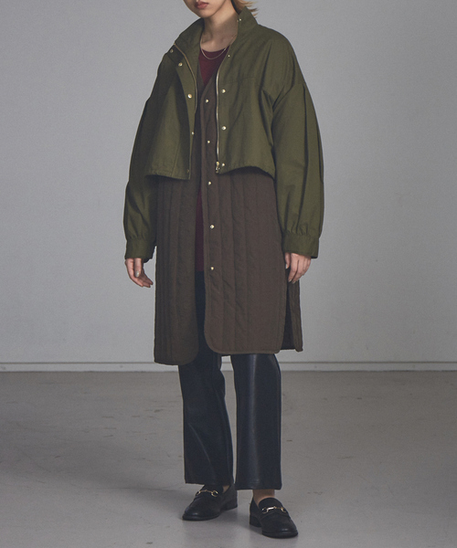 NOMINE（ノミネ）の「【展開店舗限定】フェイクレザーセミフレアパンツ（その他パンツ・レディース・ブラック/アイボリー・S/M）」の8枚目の写真