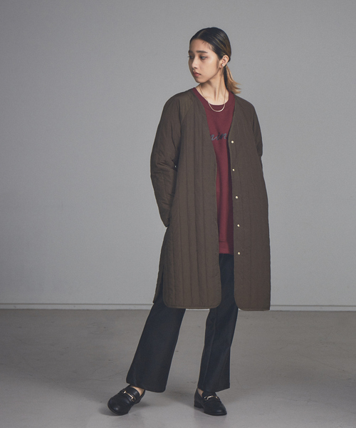 NOMINE（ノミネ）の「【展開店舗限定】フェイクレザーセミフレアパンツ（その他パンツ・レディース・ブラック/アイボリー・S/M）」の9枚目の写真