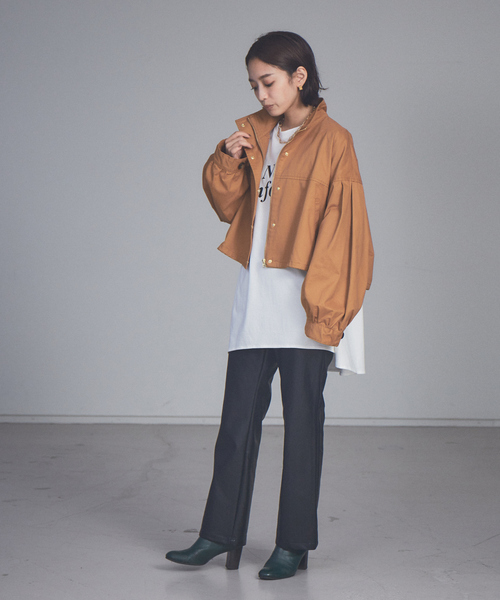 NOMINE（ノミネ）の「【展開店舗限定】フェイクレザーセミフレアパンツ（その他パンツ・レディース・ブラック/アイボリー・S/M）」の14枚目の写真