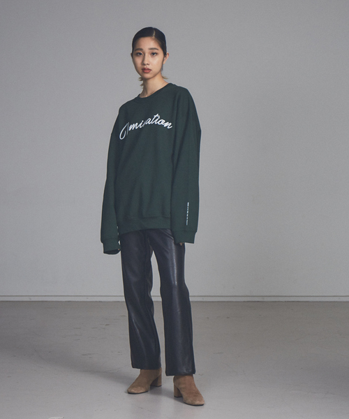 NOMINE（ノミネ）の「【展開店舗限定】フェイクレザーセミフレアパンツ（その他パンツ・レディース・ブラック/アイボリー・S/M）」の15枚目の写真