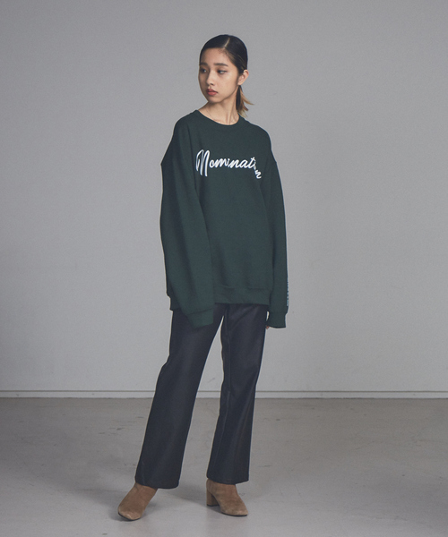 NOMINE（ノミネ）の「【展開店舗限定】フェイクレザーセミフレアパンツ（その他パンツ・レディース・ブラック/アイボリー・S/M）」の16枚目の写真