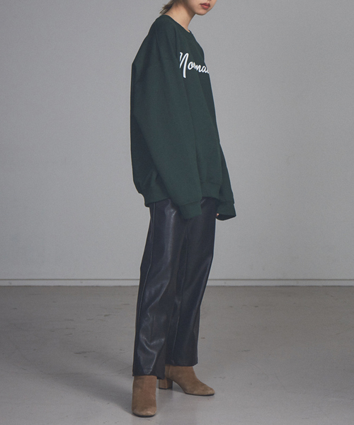 NOMINE（ノミネ）の「【展開店舗限定】フェイクレザーセミフレアパンツ（その他パンツ・レディース・ブラック/アイボリー・S/M）」の17枚目の写真