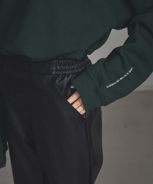 NOMINE（ノミネ）の「【展開店舗限定】フェイクレザーセミフレアパンツ（その他パンツ・レディース・ブラック/アイボリー・S/M）」の22枚目の写真