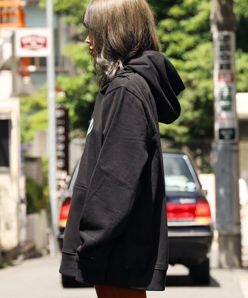 STUSSY（ステューシー）の「STUSSY/ステューシー CITY SEAL APP.HOODIE パーカー フーディー（パーカー・メンズ・ブラック/アッシュグレー・XL/M/L/2XL）」の3枚目の写真