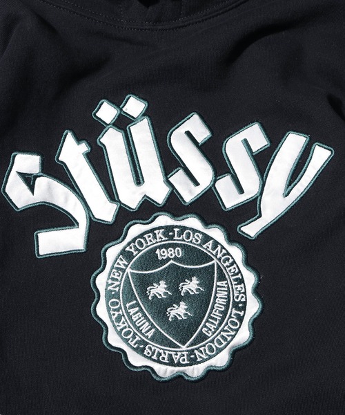 STUSSY（ステューシー）の「STUSSY/ステューシー CITY SEAL APP.HOODIE パーカー フーディー（パーカー・メンズ・ブラック/アッシュグレー・XL/M/L/2XL）」の9枚目の写真