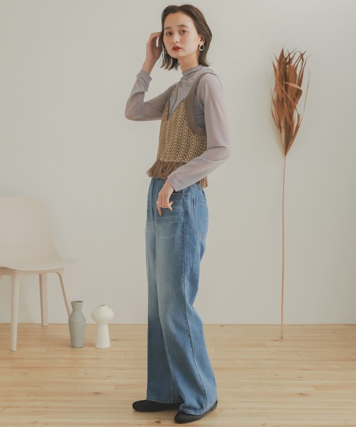 SENSE OF PLACE by URBAN RESEARCH（センスオブプレイスバイアーバンリサーチ）の「ニットフリンジビスチェ（ベスト・レディース・その他2/その他1・ONE）」の17枚目の写真