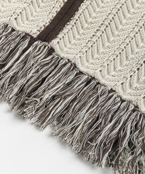 SENSE OF PLACE by URBAN RESEARCH（センスオブプレイスバイアーバンリサーチ）の「ニットフリンジビスチェ（ベスト・レディース・その他2/その他1・ONE）」の3枚目の写真