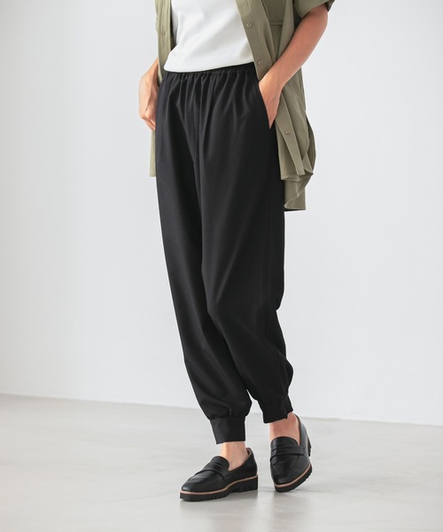 LEPSIM（レプシィム）の「ジョガーパンツ　951274（その他パンツ・レディース・ブラック/カーキ・MEDIUM/LARGE）」の2枚目の写真