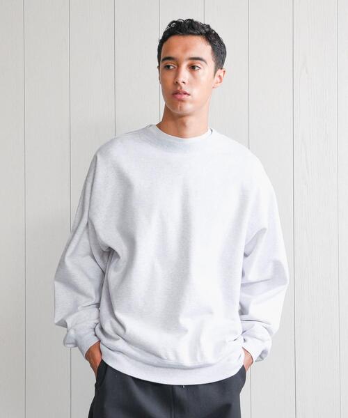 H BEAUTY&YOUTH UNITED ARROWS(エイチビューティーアンドユースユナイテッドアローズ)の「<H>CLASSIC SWEAT CREW NECK PULLOVER/スウェット(スウェット・メンズ・ライトグレー/ブラック/ナチュラル・S/M/L)」の3枚目の写真