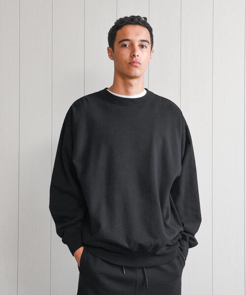 H BEAUTY&YOUTH UNITED ARROWS(エイチビューティーアンドユースユナイテッドアローズ)の「<H>CLASSIC SWEAT CREW NECK PULLOVER/スウェット(スウェット・メンズ・ライトグレー/ブラック/ナチュラル・S/M/L)」の2枚目の写真