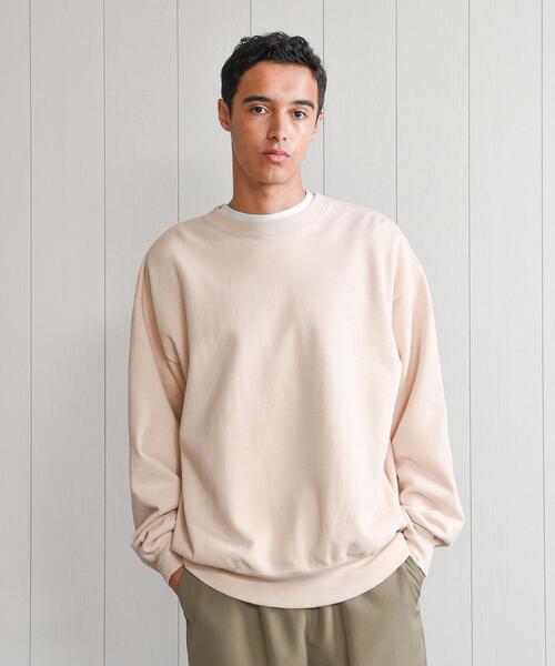 H BEAUTY&YOUTH UNITED ARROWS(エイチビューティーアンドユースユナイテッドアローズ)の「<H>CLASSIC SWEAT CREW NECK PULLOVER/スウェット(スウェット・メンズ・ライトグレー/ブラック/ナチュラル・S/M/L)」の9枚目の写真